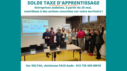 FACE Aude Taxe d'apprentissage