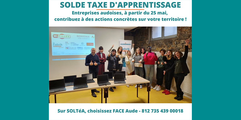 FACE Aude Taxe d'apprentissage